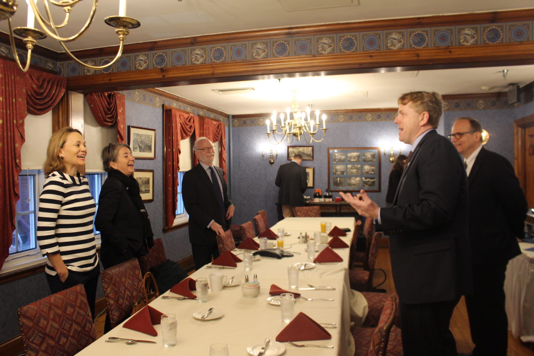 October 20- the Across the Pond, in the Field team has breakfast with Pittsburgh’s Honorary German Consul, Paul Overby.