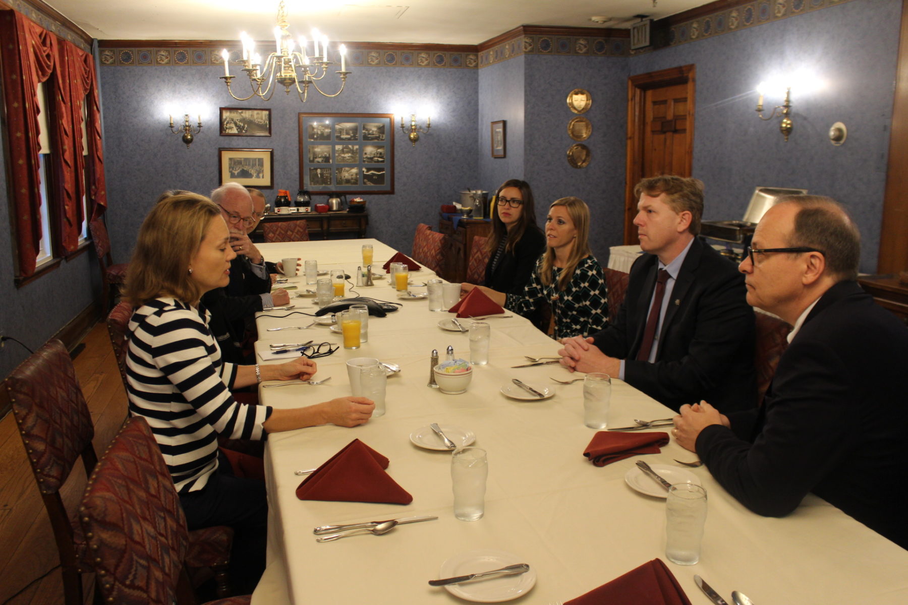 October 20- the Across the Pond, in the Field team has breakfast with Pittsburgh’s Honorary German Consul, Paul Overby. 