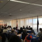It was a full house at Boise State University for the panel with Amb. Haber and Amb. Schuwer moderated by Steve Feldstein.
