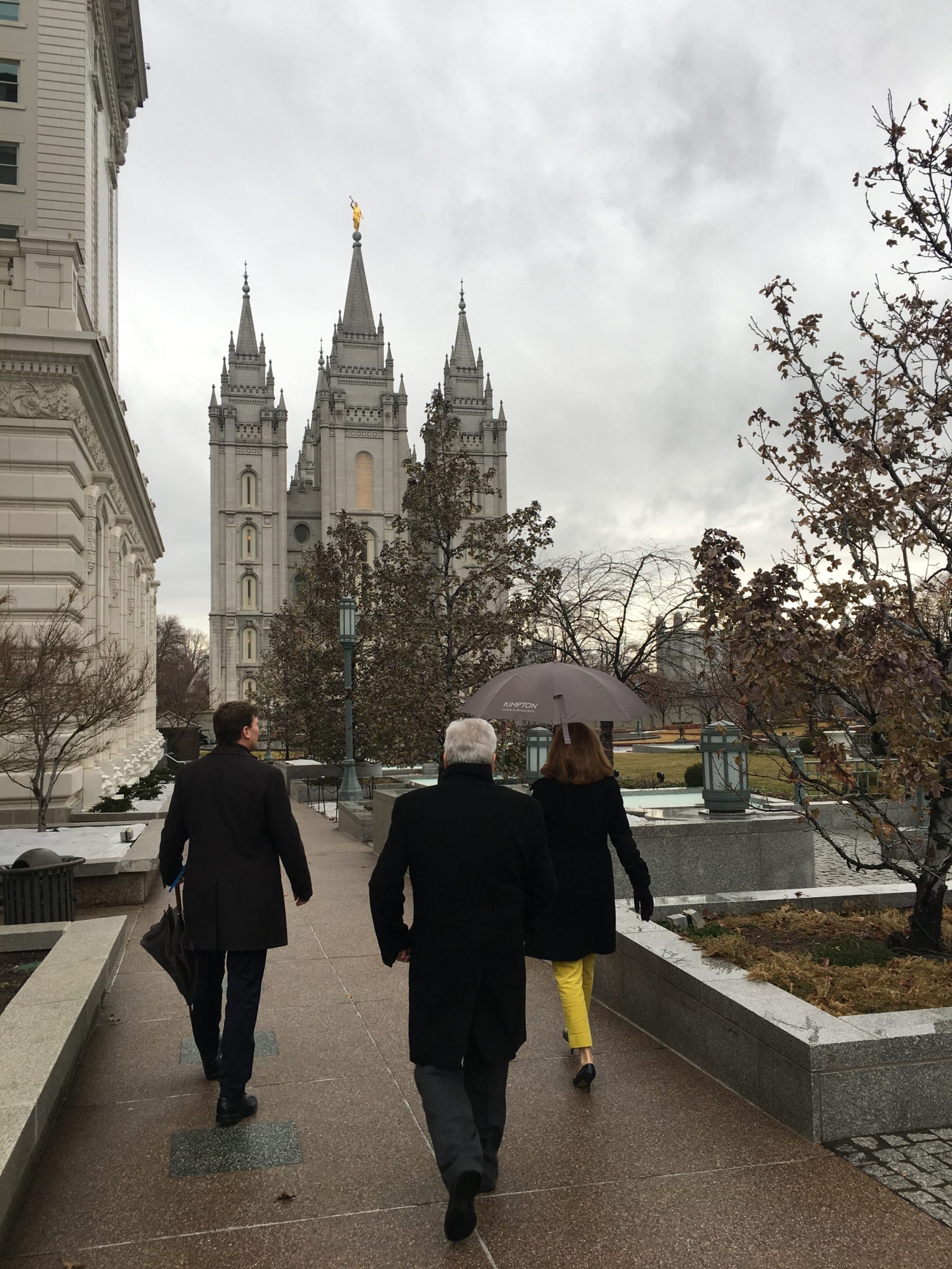 Strolling through Temple Square 