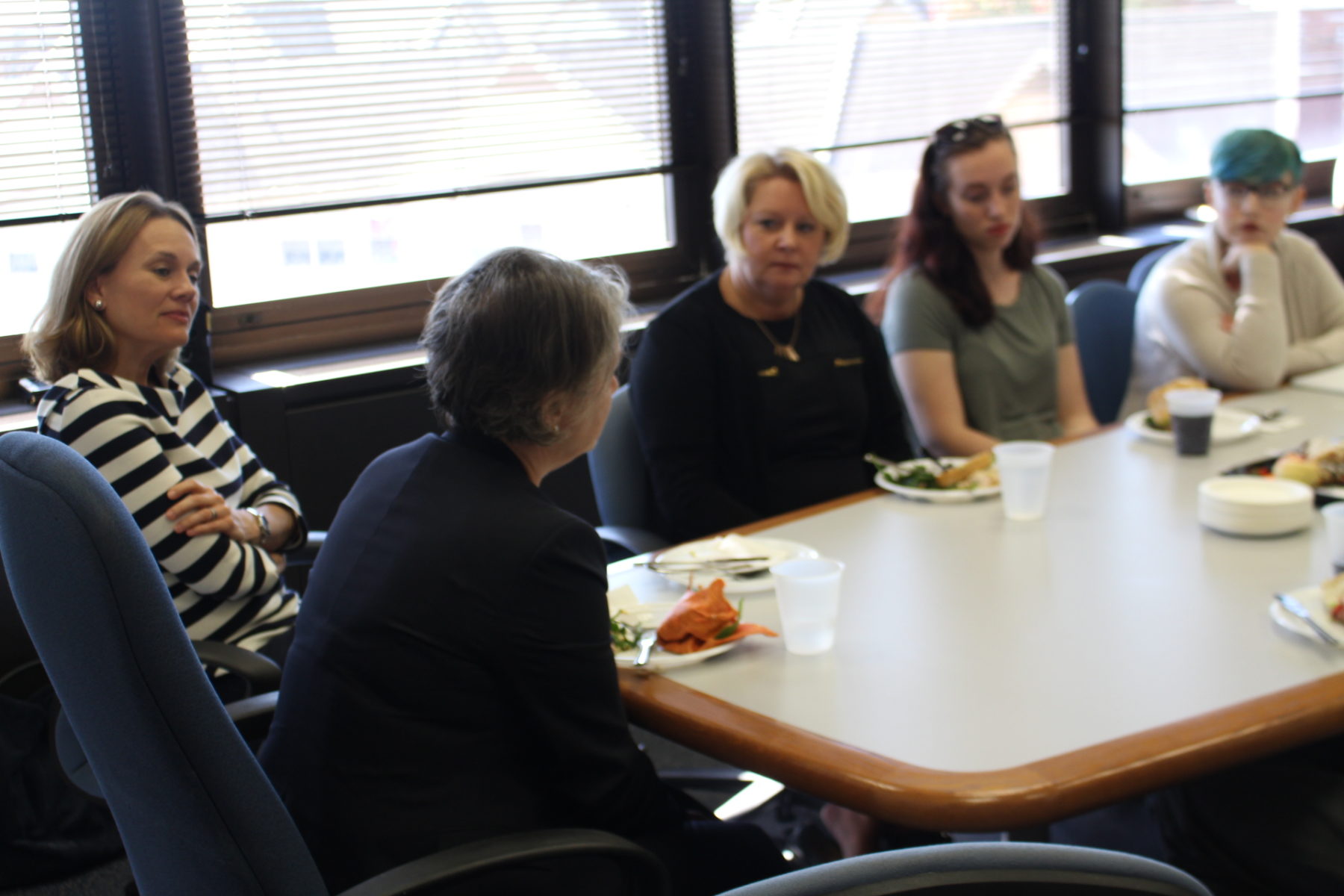 October 20- Ambassador Karin Olofsdotter speaks to a group of undergraduate students from the European Studies Center at the University of Pittsburgh 